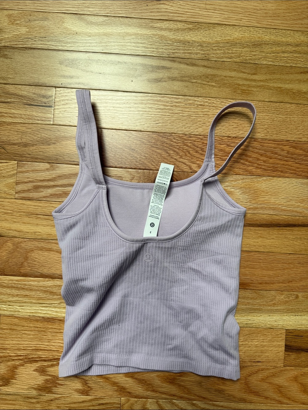 lululemon athletica Ribbed Scoop Crop Tank in Lavender